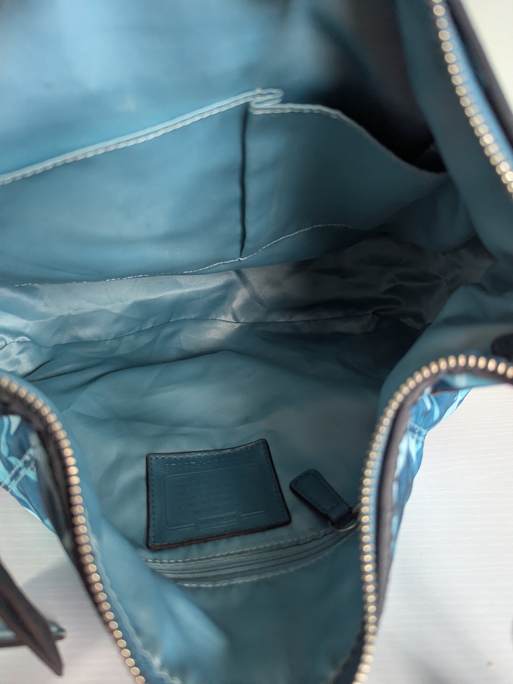 Coach Blue Signature Crossbody Bag - Picture 9 of 11